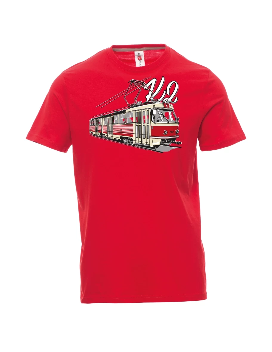 Maglia da uomo rossa Tram K2