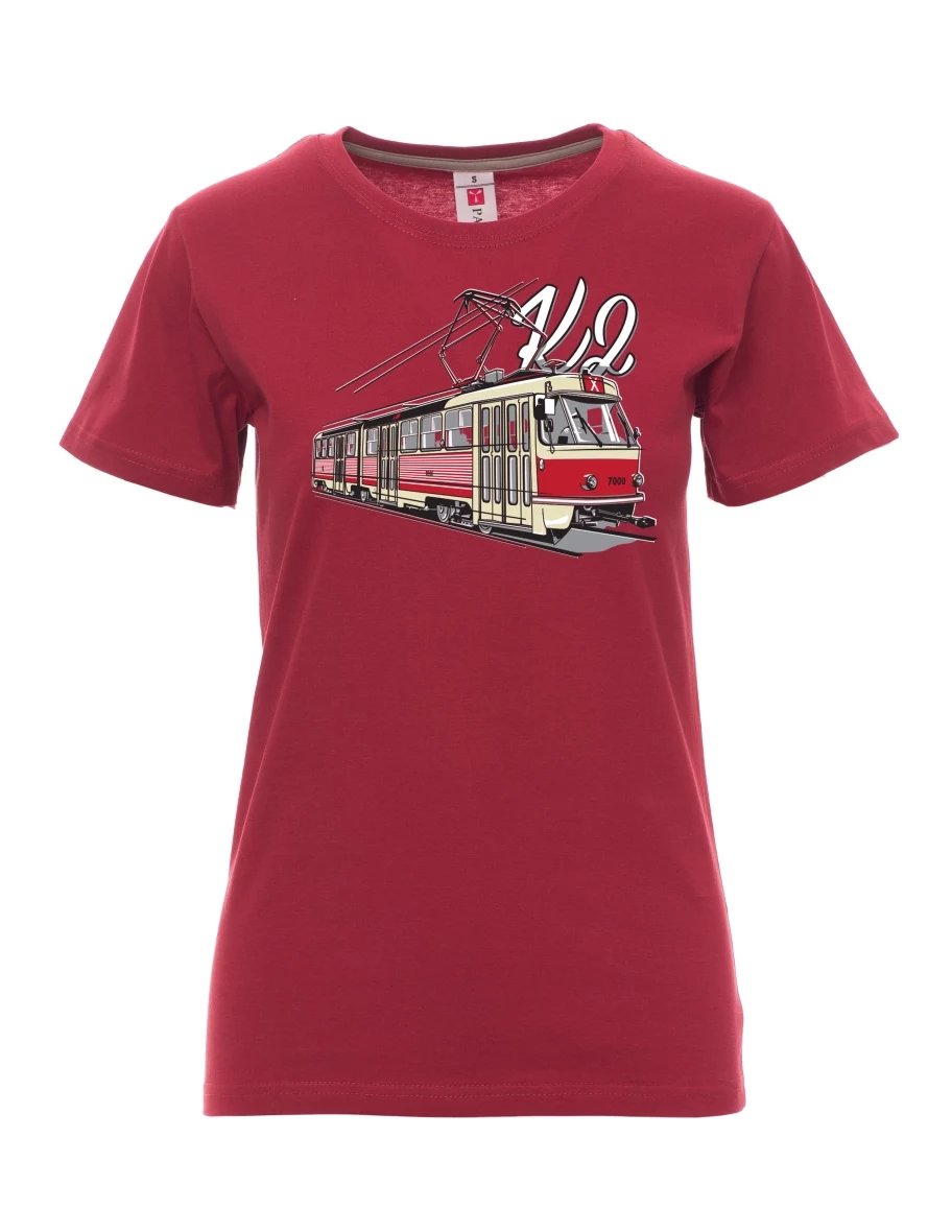 Maglia da donna colore bordeaux Tram K2