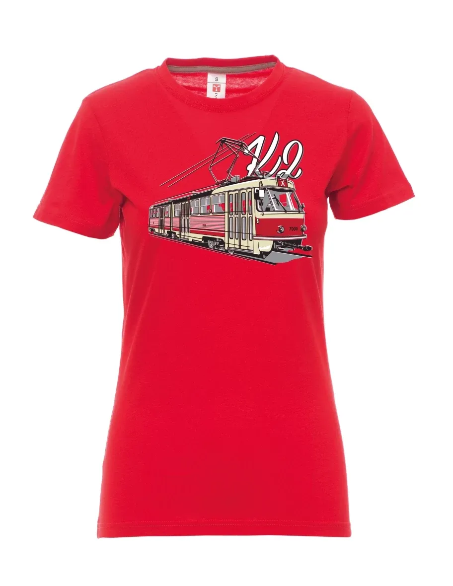 Maglia da donna rossa Tram K2