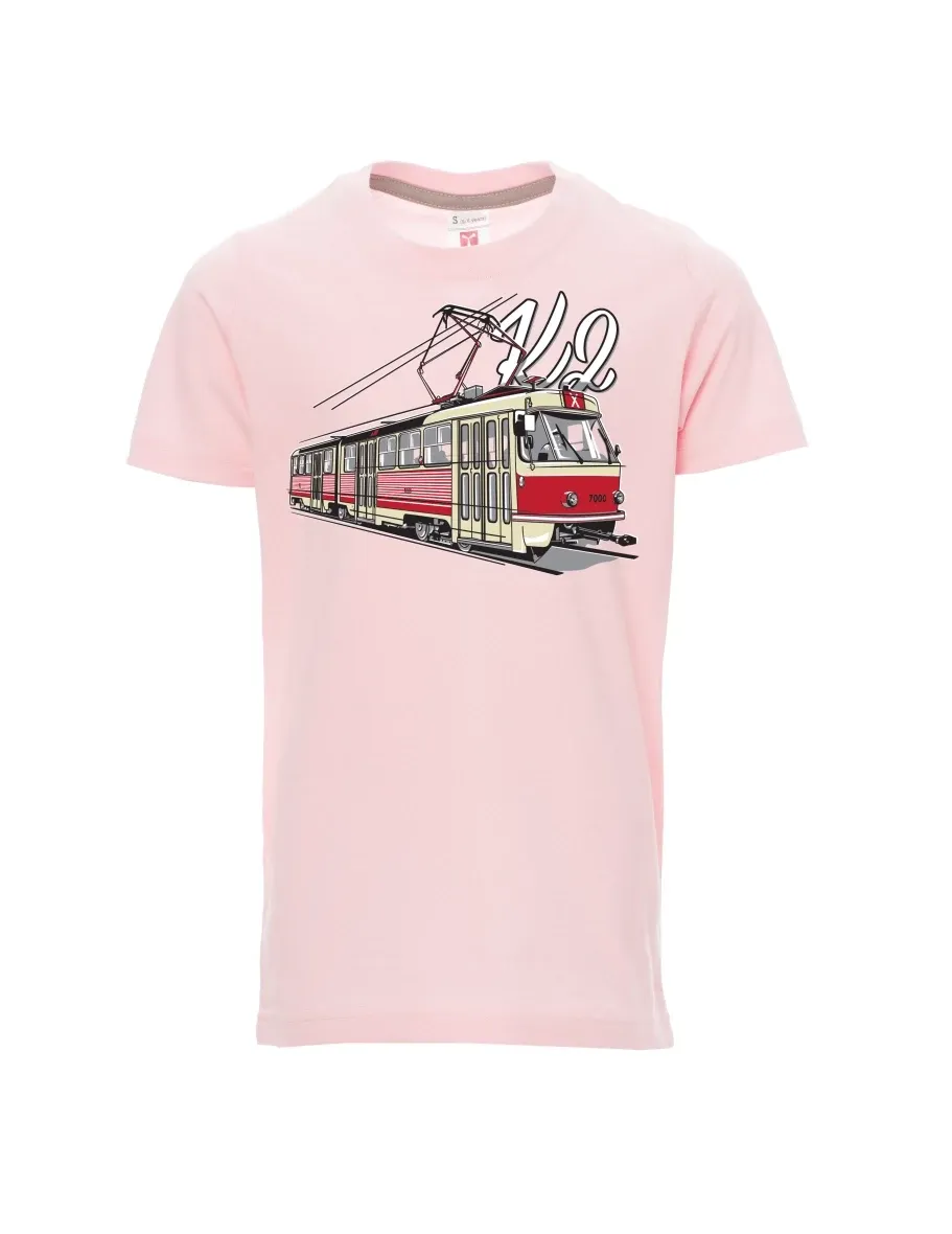 Maglia da bambino rosa chiaro Tram K2