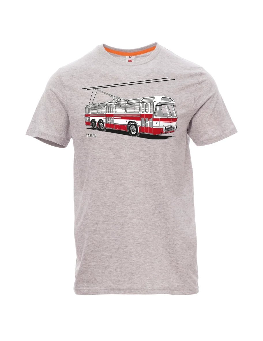 Maglia da uomo grigio melange Carrello  T401
