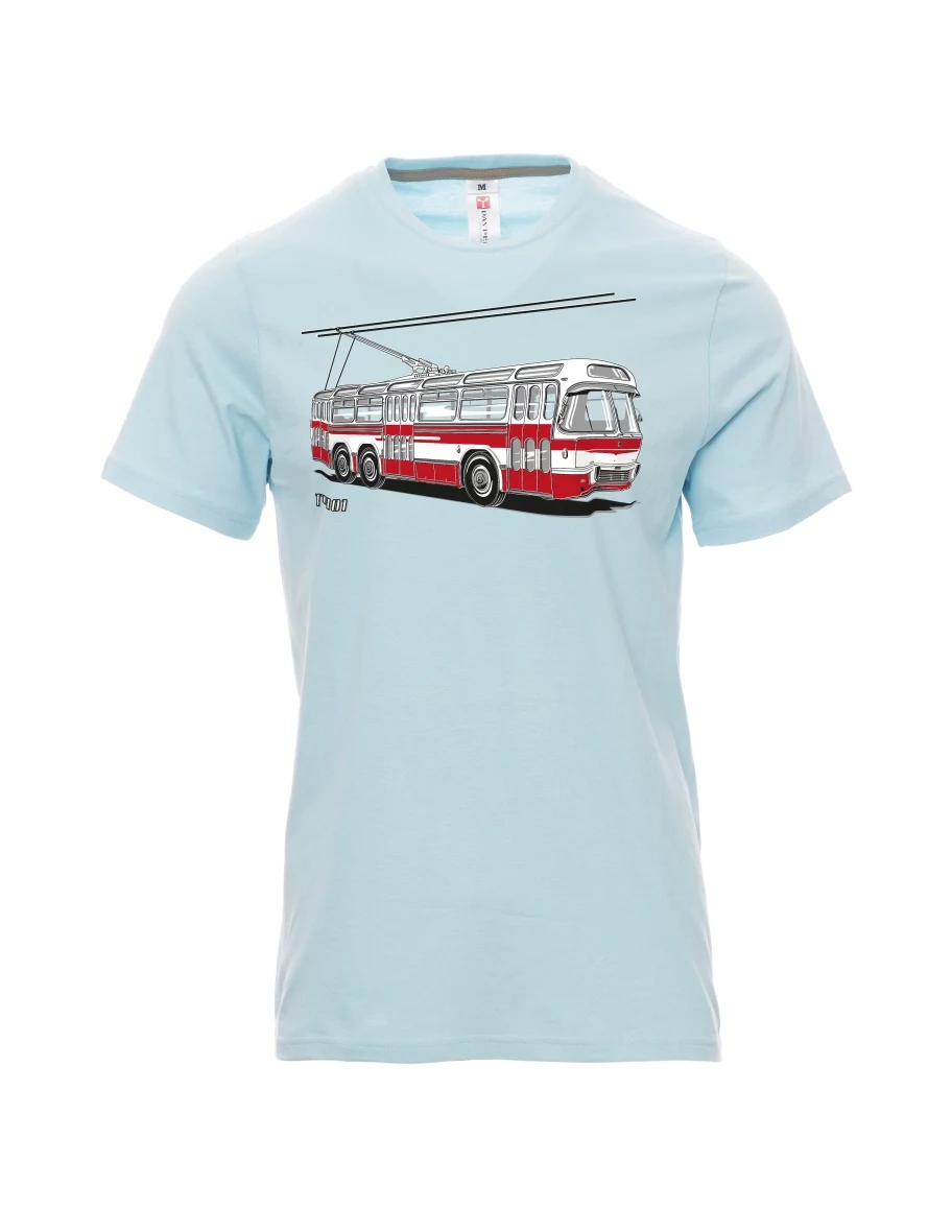 Maglia da uomo blu pallido Carrello  T401