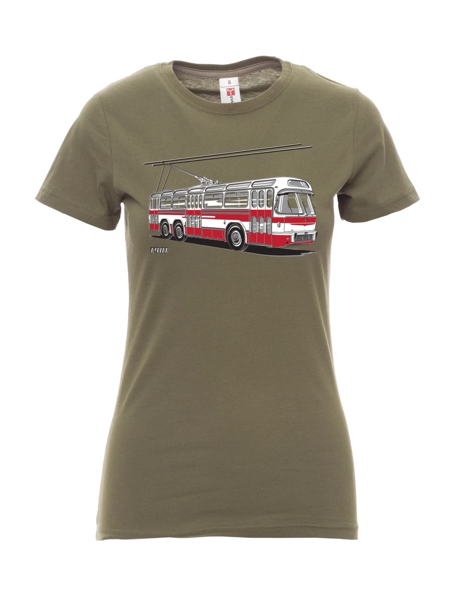 Maglia da donna cachi Carrello  T401