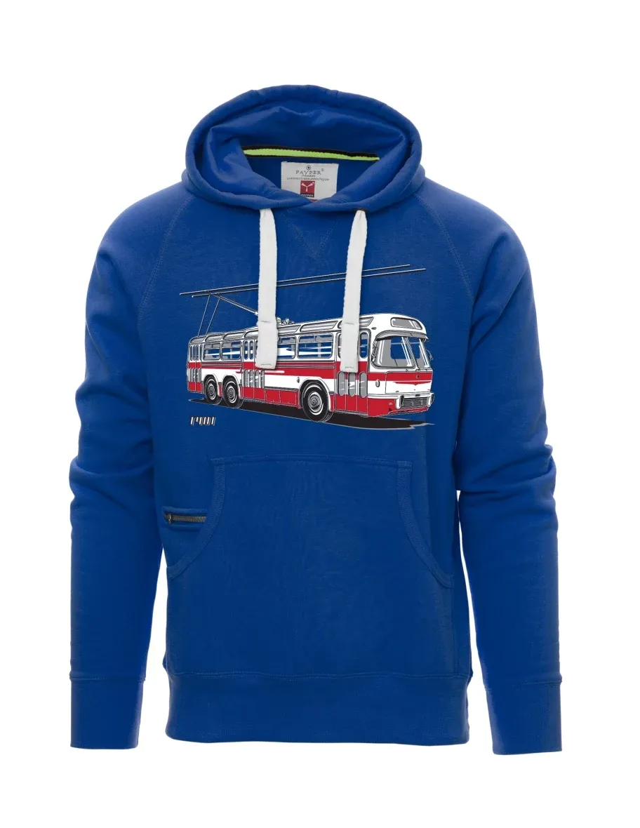 Felpa da uomo blu Carrello  T401