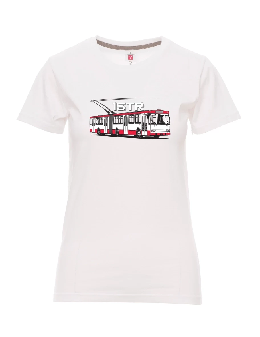 Maglia da donna bianca Filobus 15TR