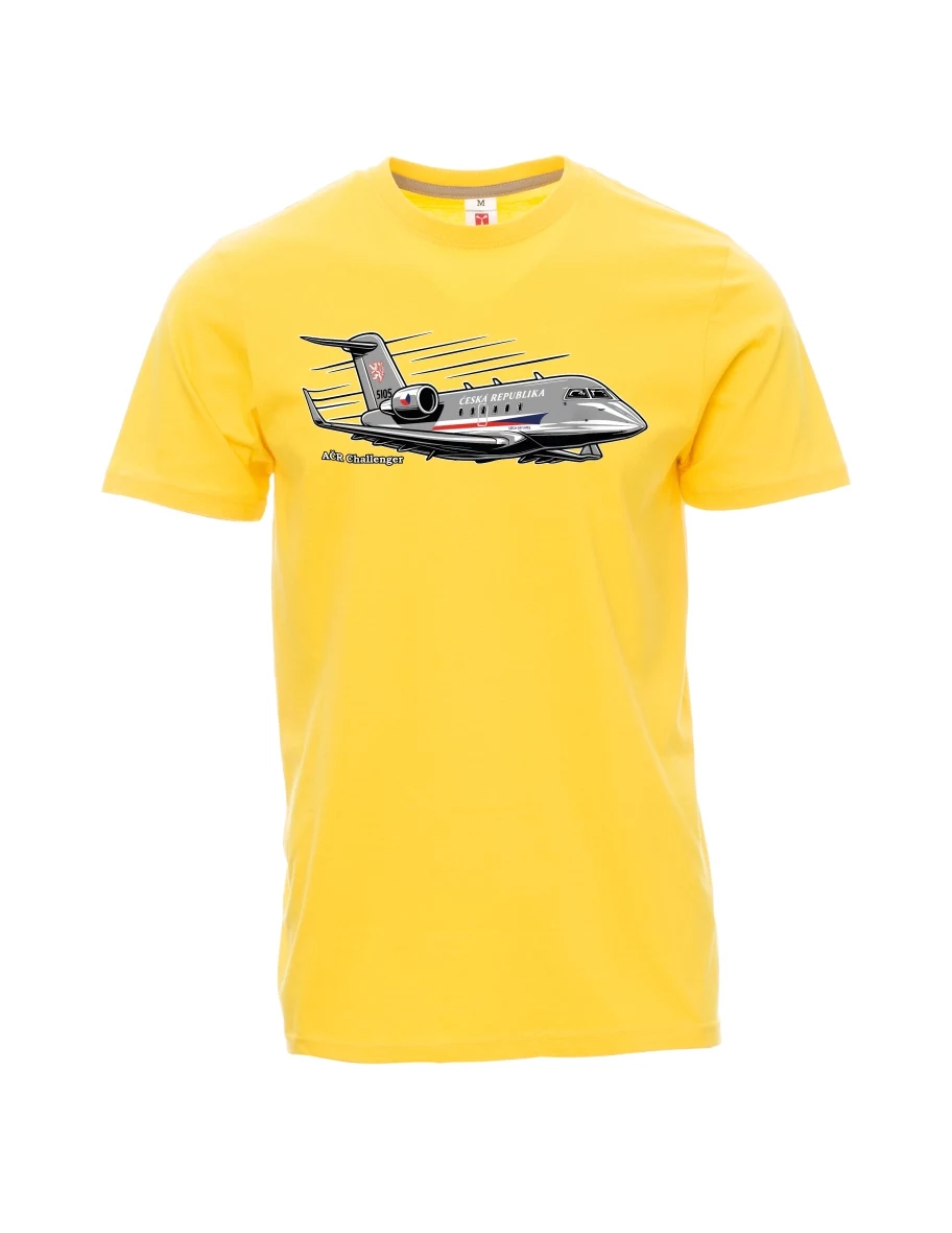 Maglia da uomo gialla Aereo AČR Challenger