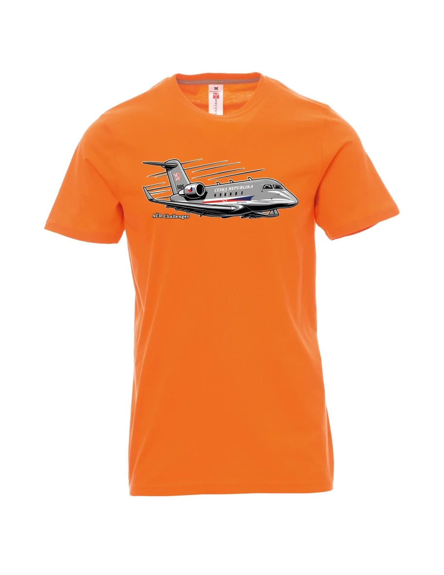 Maglia da uomo arancione Aereo AČR Challenger