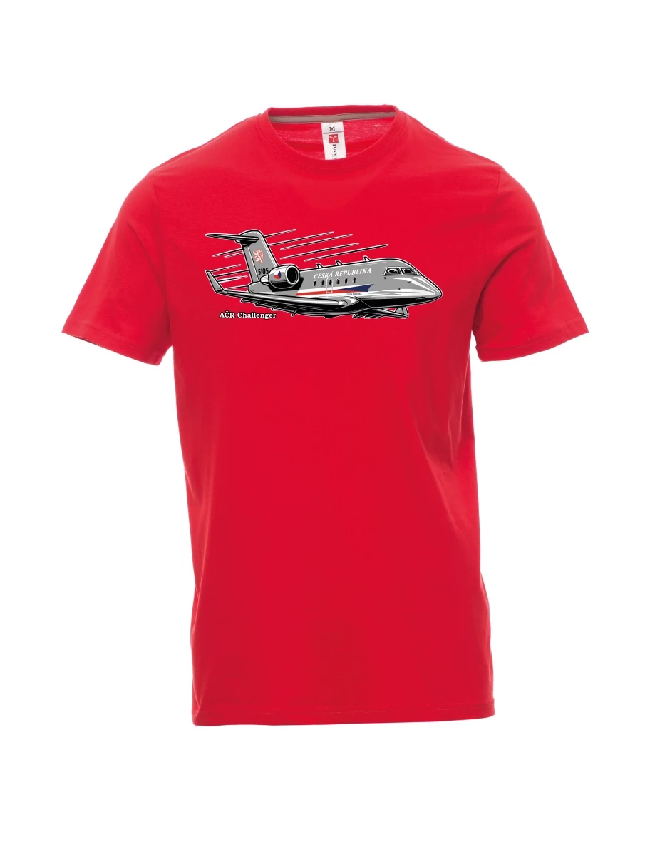 Maglia da uomo rossa Aereo AČR Challenger