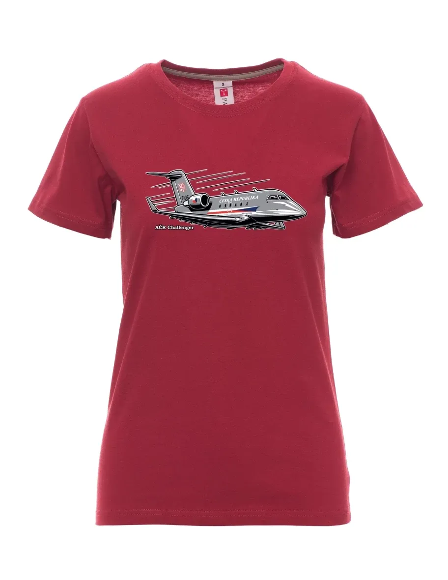 Maglia da donna colore bordeaux Aereo AČR Challenger