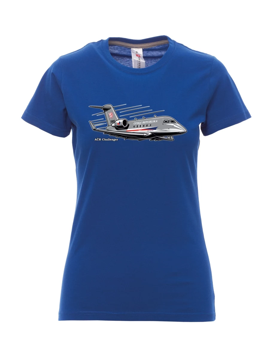 Maglia da donna blu reale Aereo AČR Challenger