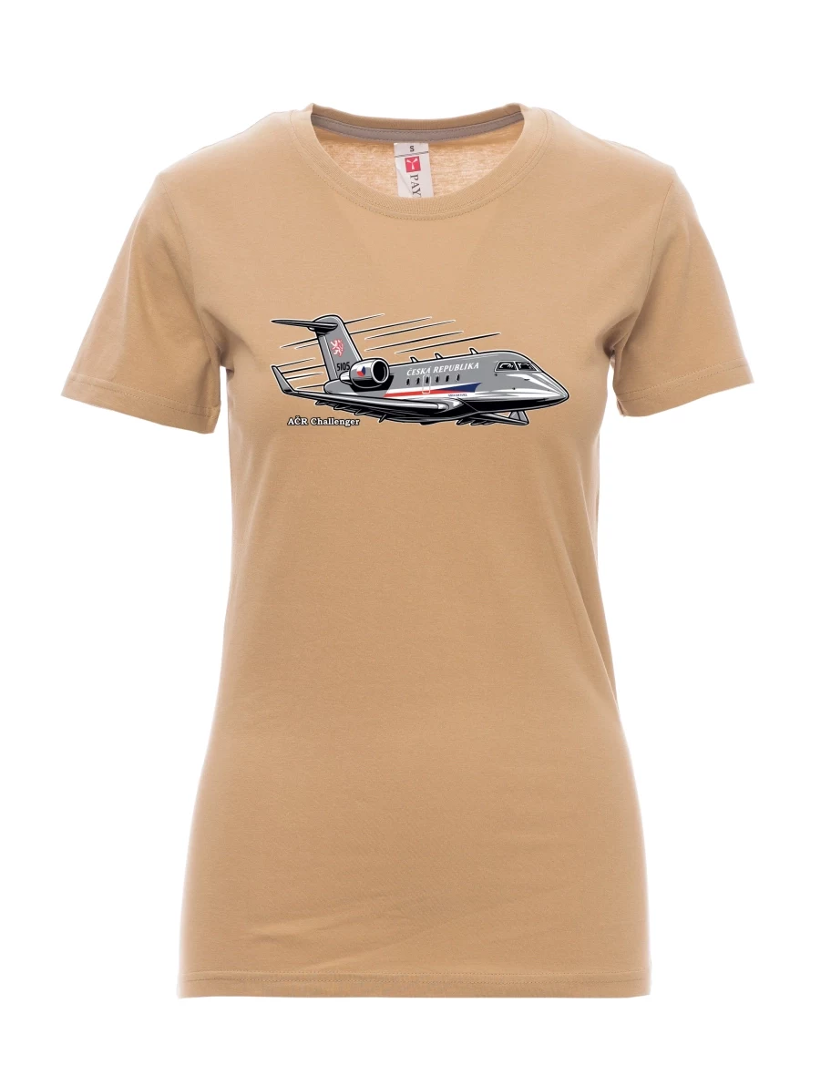 Maglia da donna marrone Aereo AČR Challenger