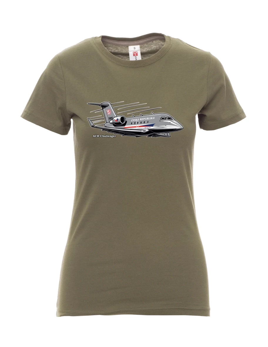Maglia da donna cachi Aereo AČR Challenger