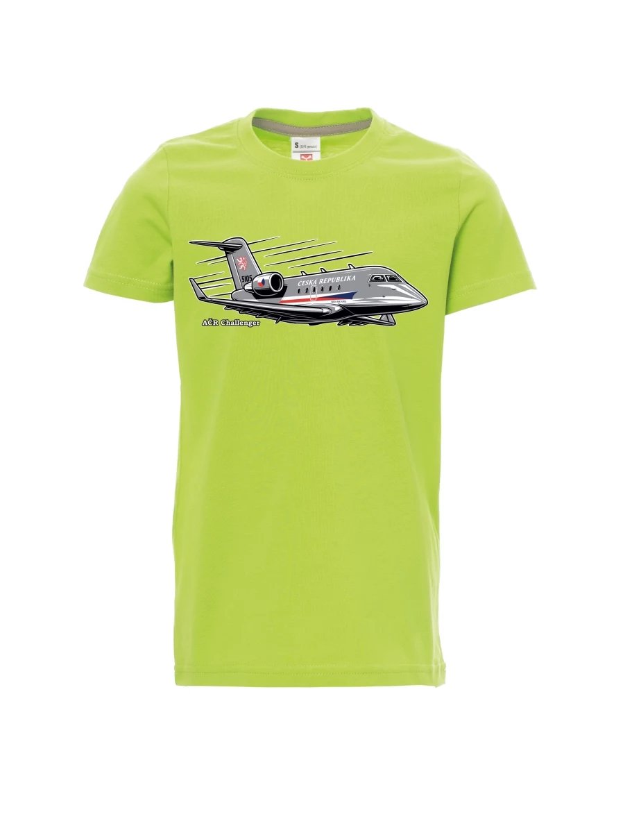 Maglia da bambino verde chiaro Aereo AČR Challenger