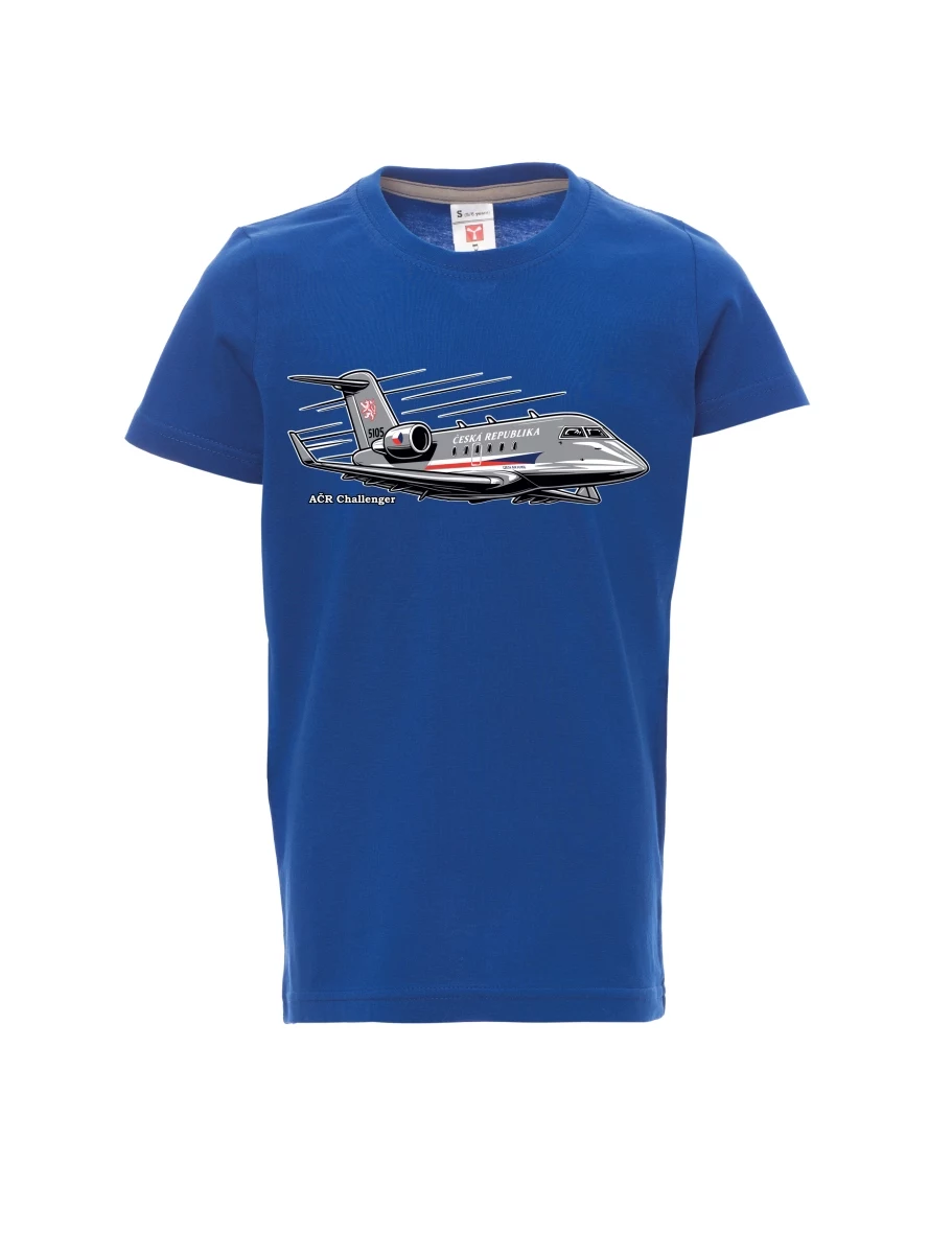 Maglia da bambino blu Aereo AČR Challenger