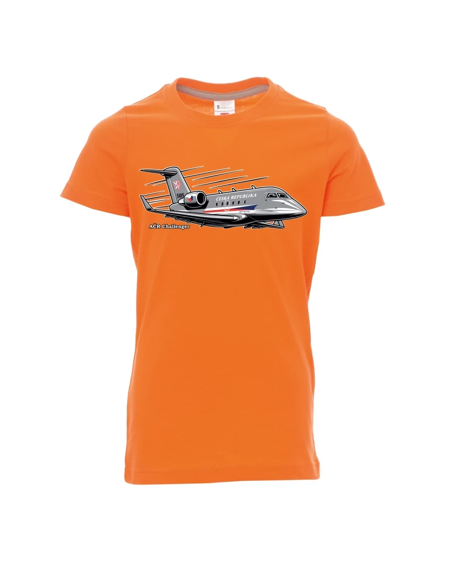 Maglia da bambino arancione Aereo AČR Challenger