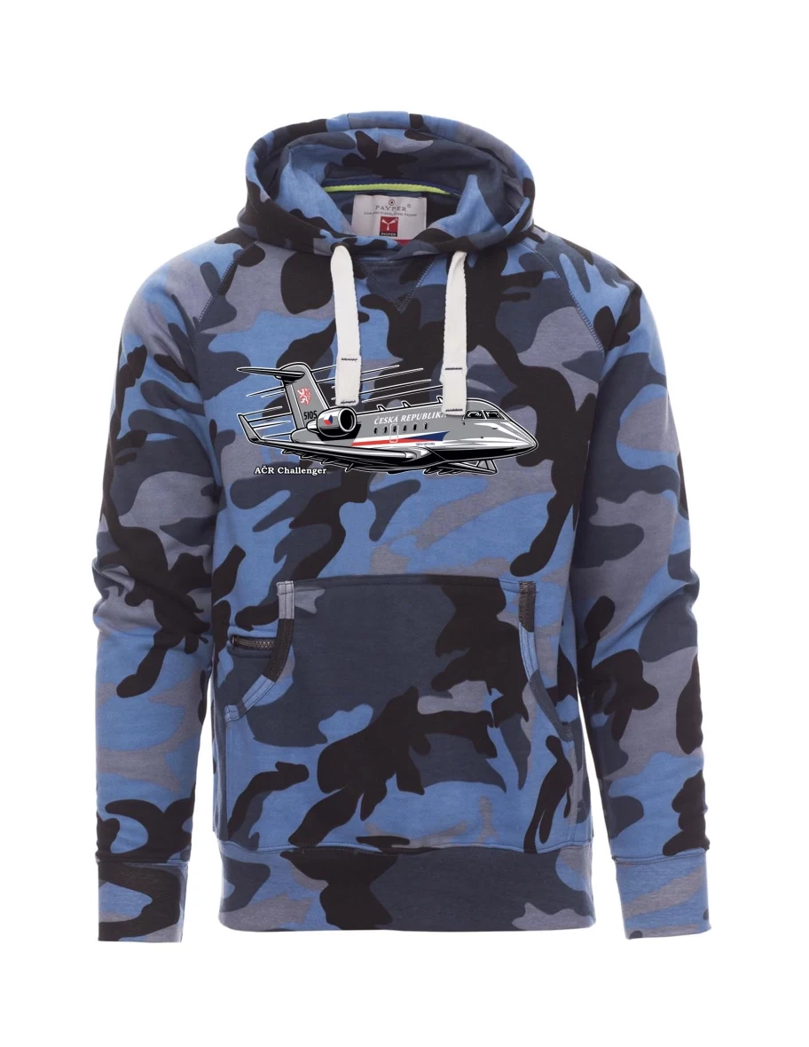 Felpa da uomo camuffare blu Aereo AČR Challenger