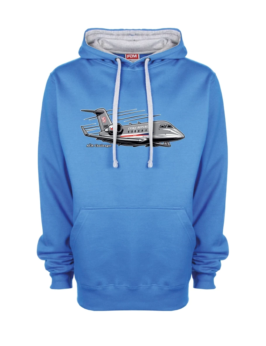Felpa grigio-blu Aereo AČR Challenger