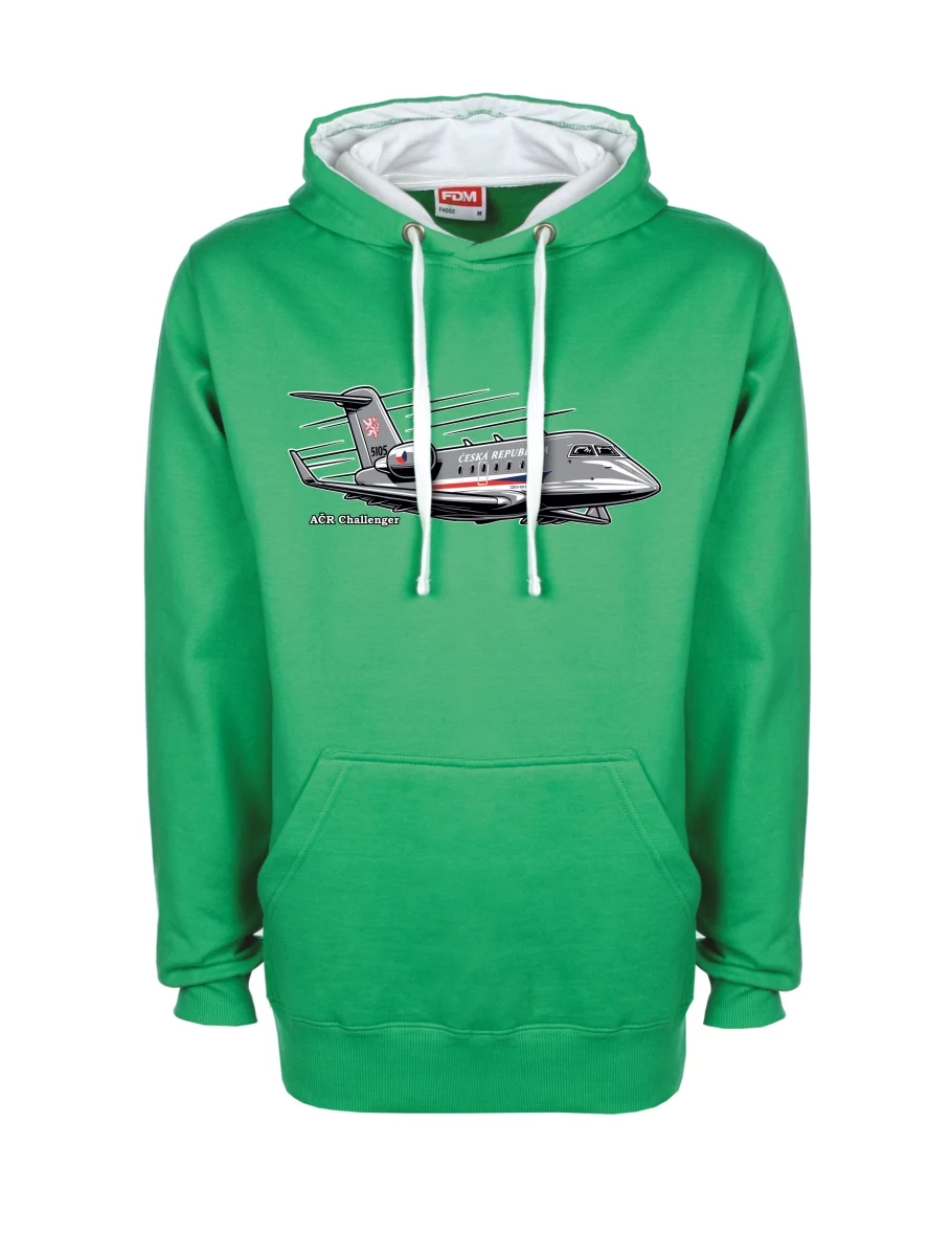Felpa bianco-verde Aereo AČR Challenger