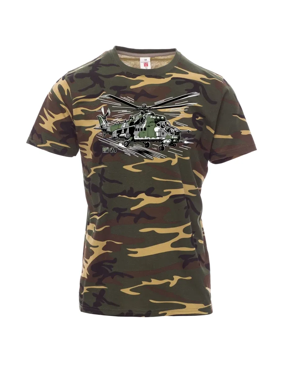 Maglia da uomo camuffare Elicottero Mi-24 601