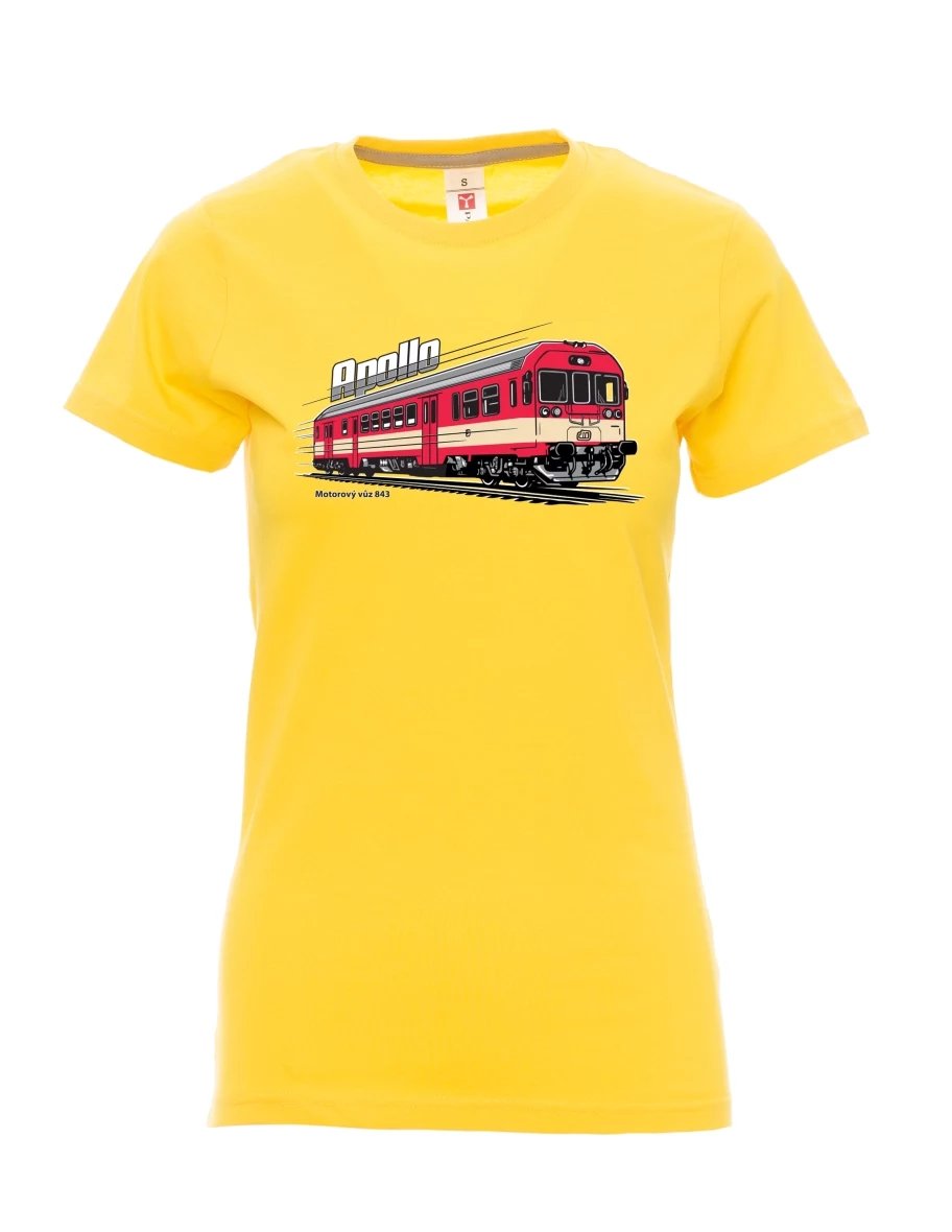 Maglia da donna gialla Automotrice 843 “Apollo”