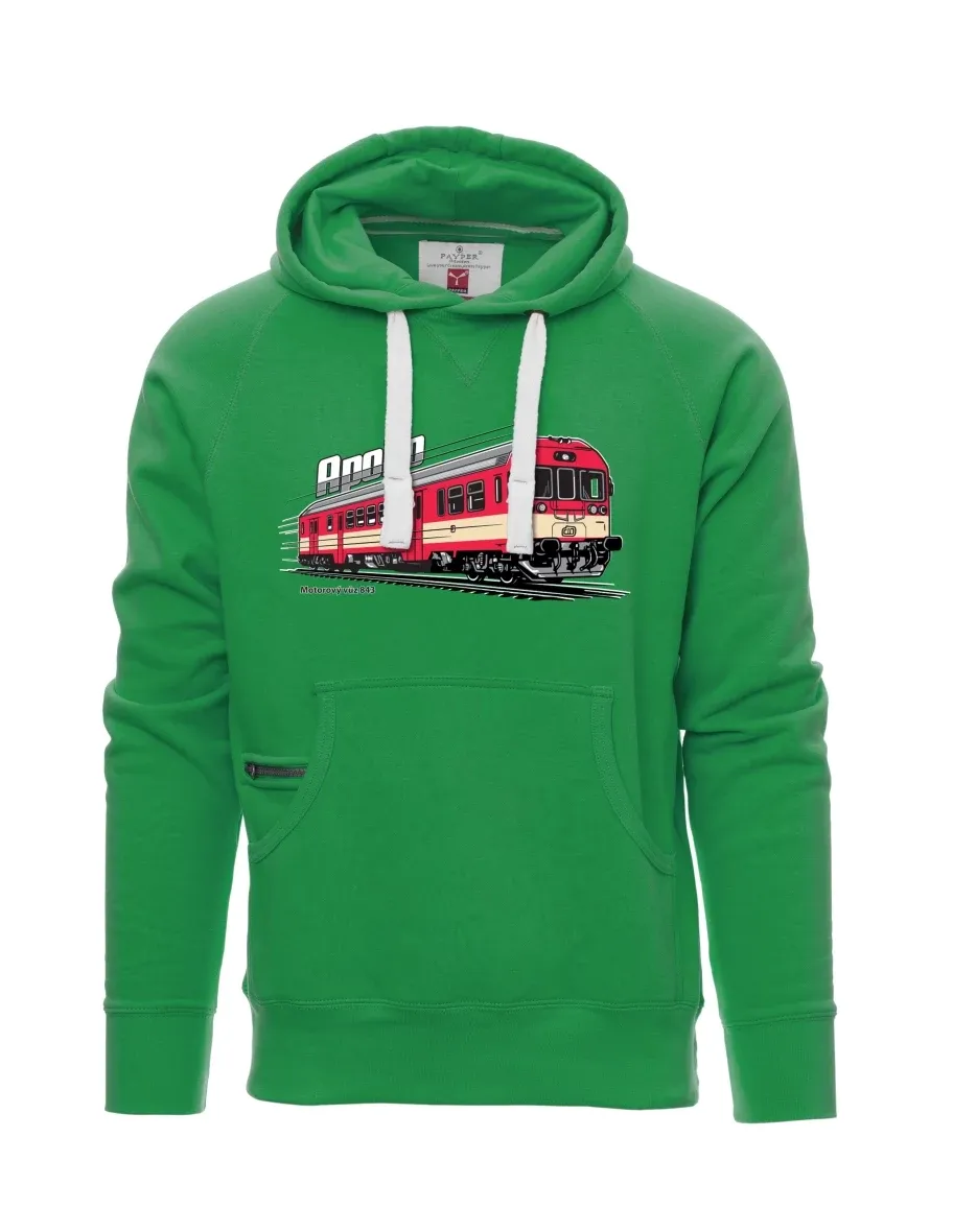 Felpa da uomo verde Automotrice 843 “Apollo”