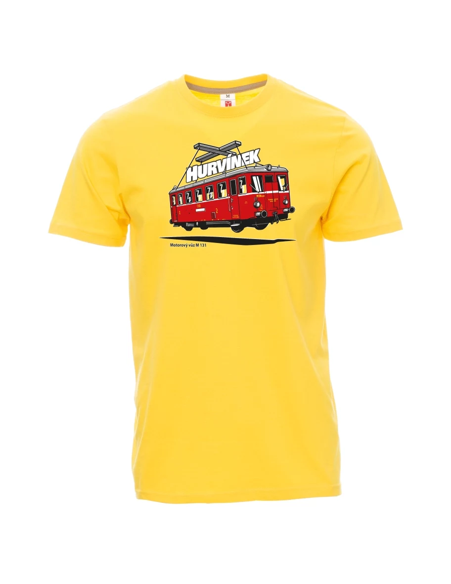 Maglia da uomo gialla Automotrice M 131 “Hurvínek”