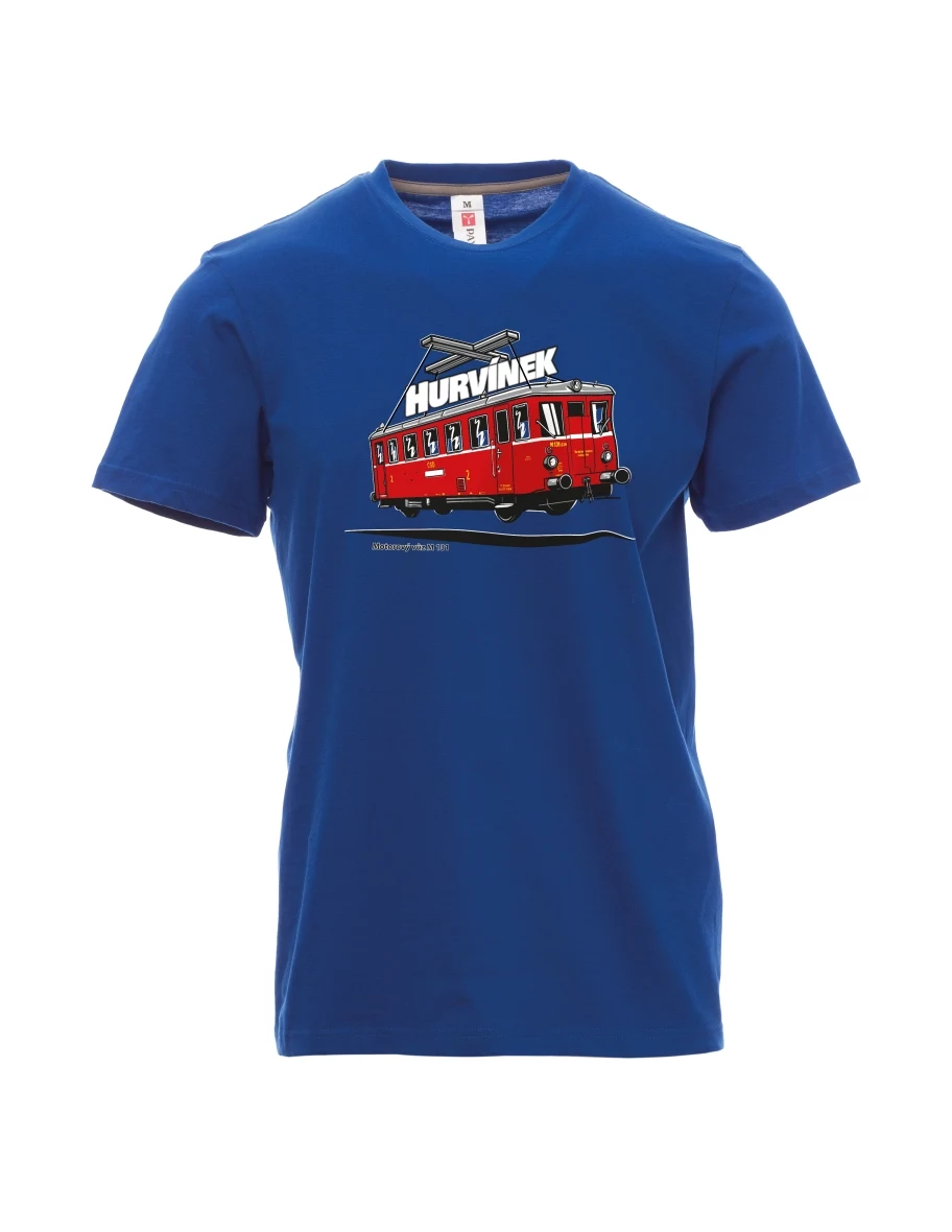 Maglia da uomo blu Automotrice M 131 “Hurvínek”