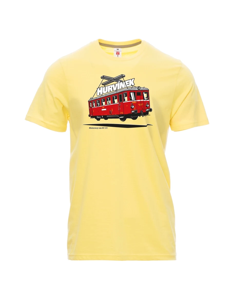 Maglia da uomo giallo chiaro Automotrice M 131 “Hurvínek”