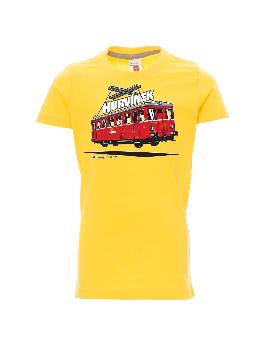 Maglia da bambino gialla Automotrice M 131 “Hurvínek”
