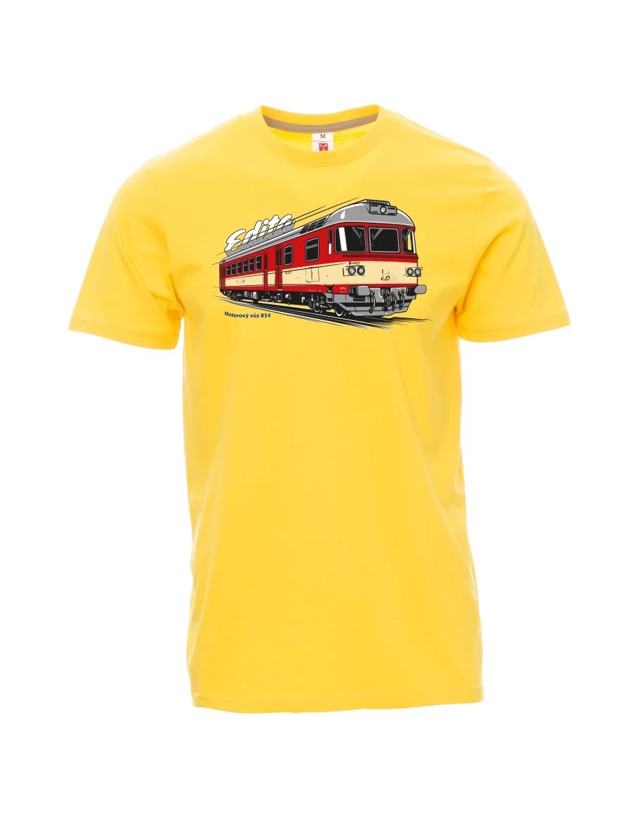 Maglia da uomo gialla Automotrice 854