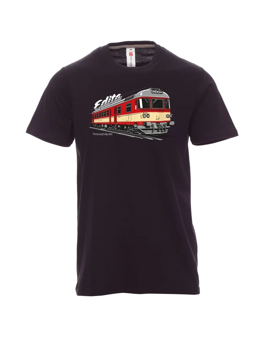 Maglia da uomo nera Automotrice 854