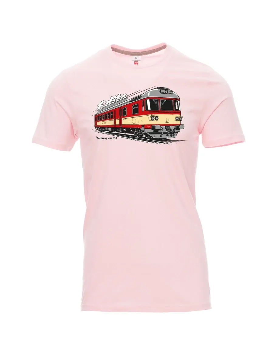 Maglia da uomo rosa chiaro Automotrice 854