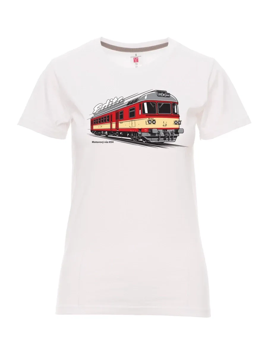 Maglia da donna bianca Automotrice 854