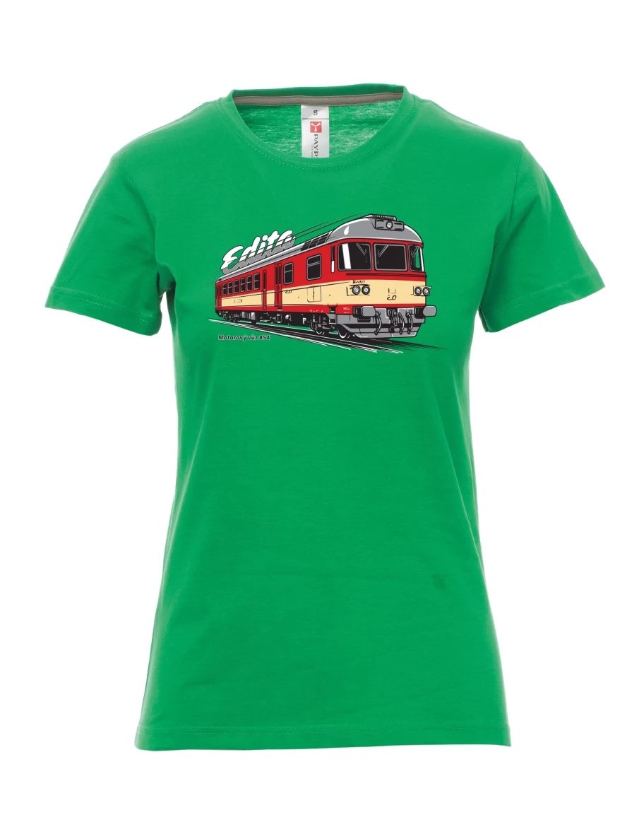 Maglia da donna verde Automotrice 854