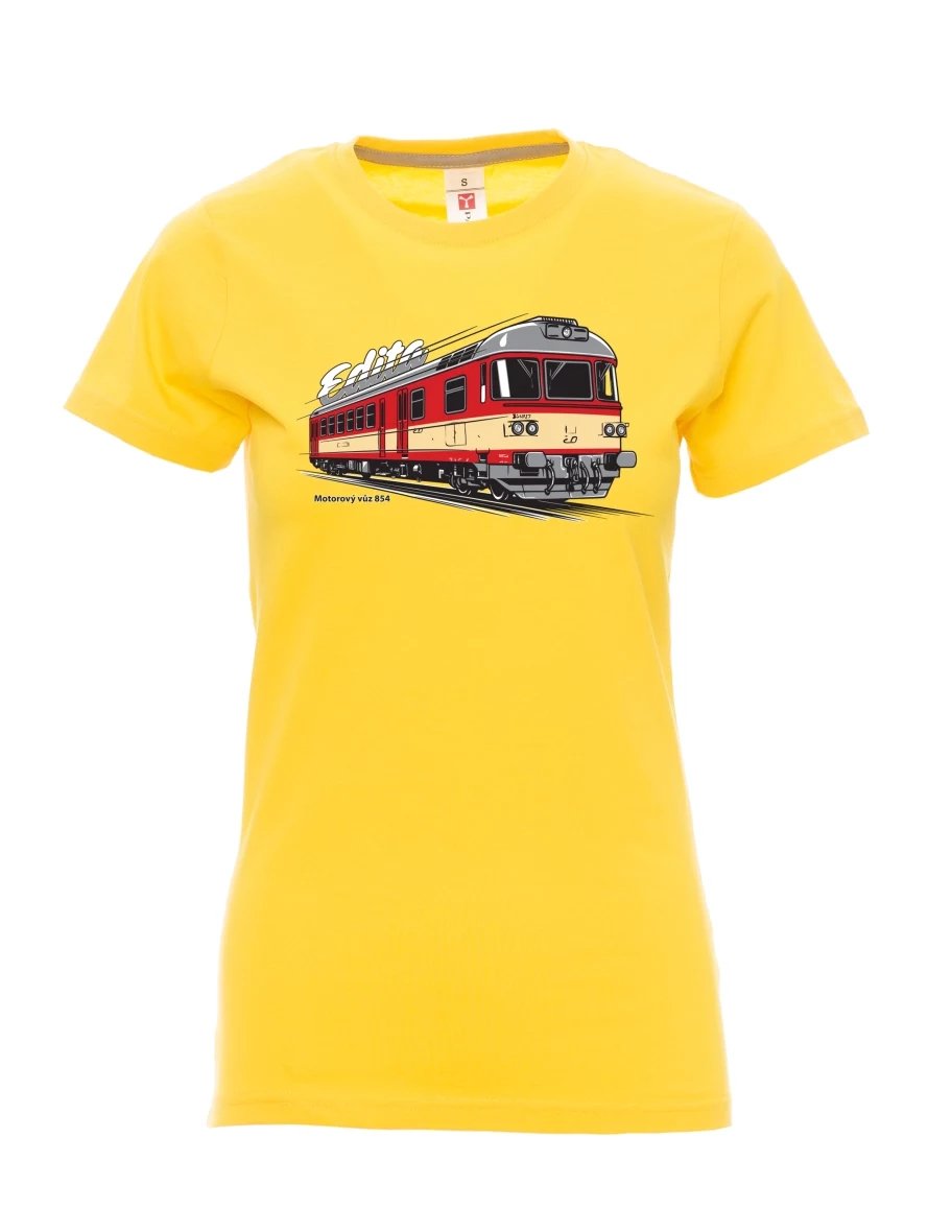 Maglia da donna gialla Automotrice 854