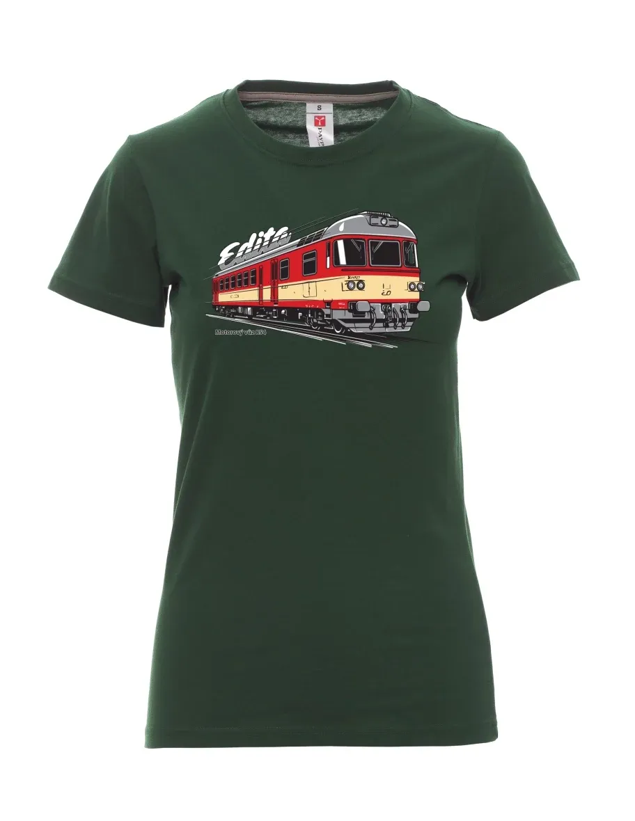 Maglia da donna verde scuro Automotrice 854