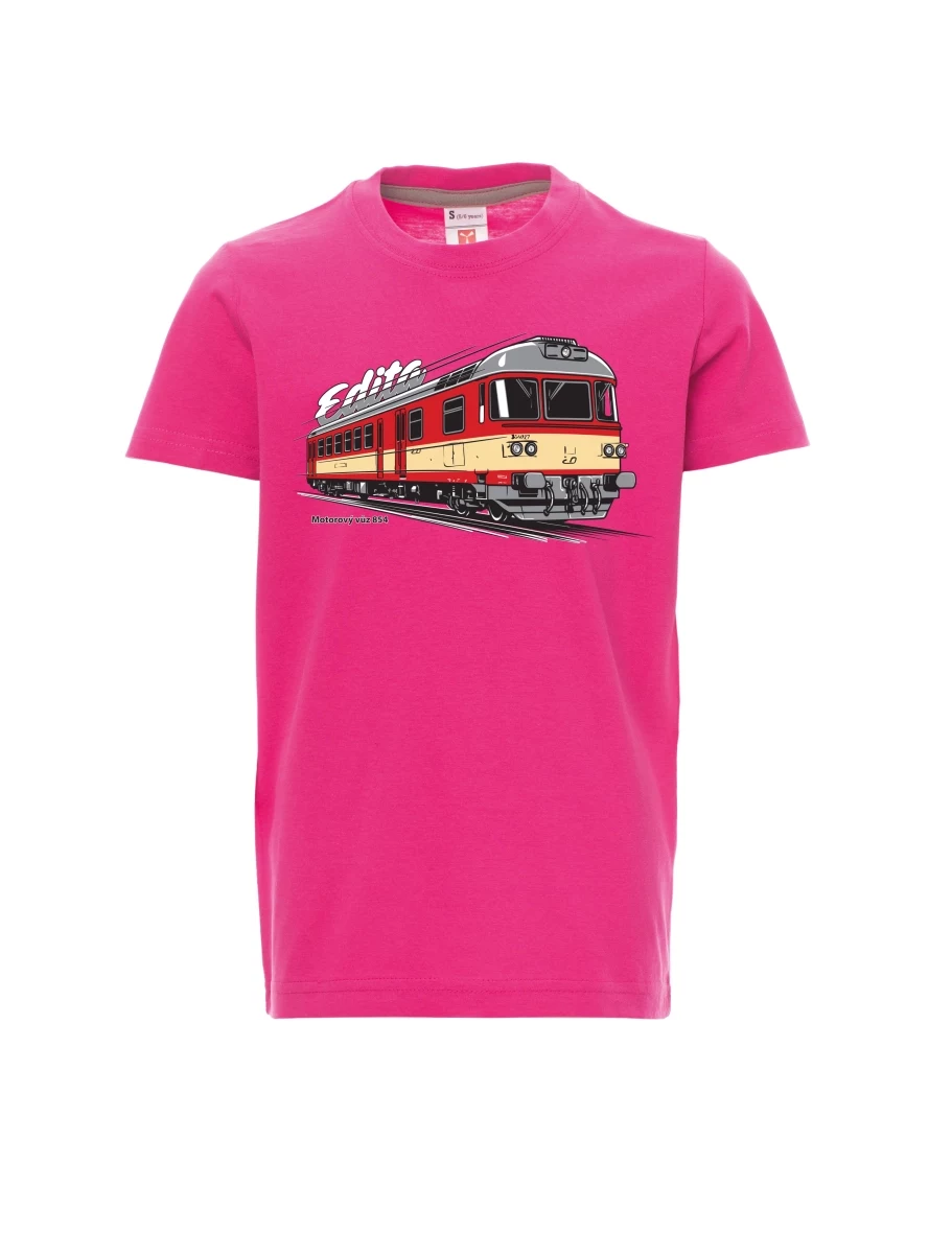 Maglia da bambino rosa Automotrice 854