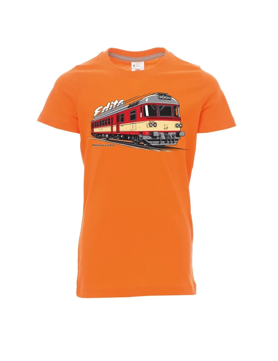 Maglia da bambino arancione Automotrice 854