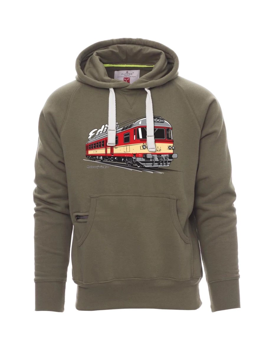 Felpa da uomo cachi Automotrice 854