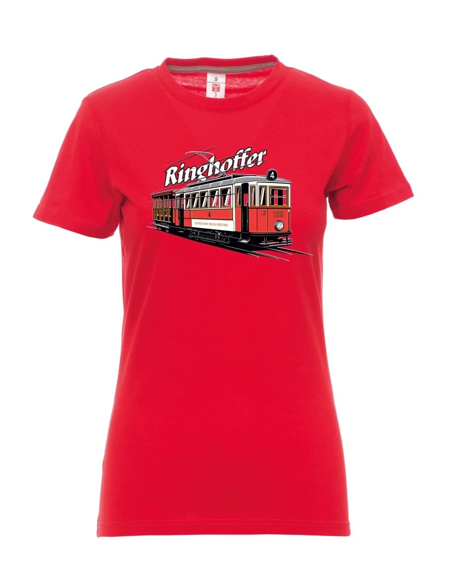 Maglia da donna rossa Tram Ringhoffer