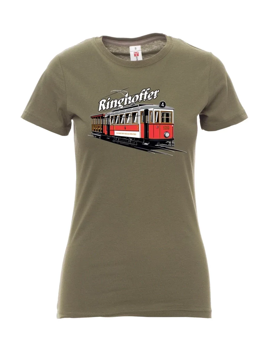 Maglia da donna cachi Tram Ringhoffer
