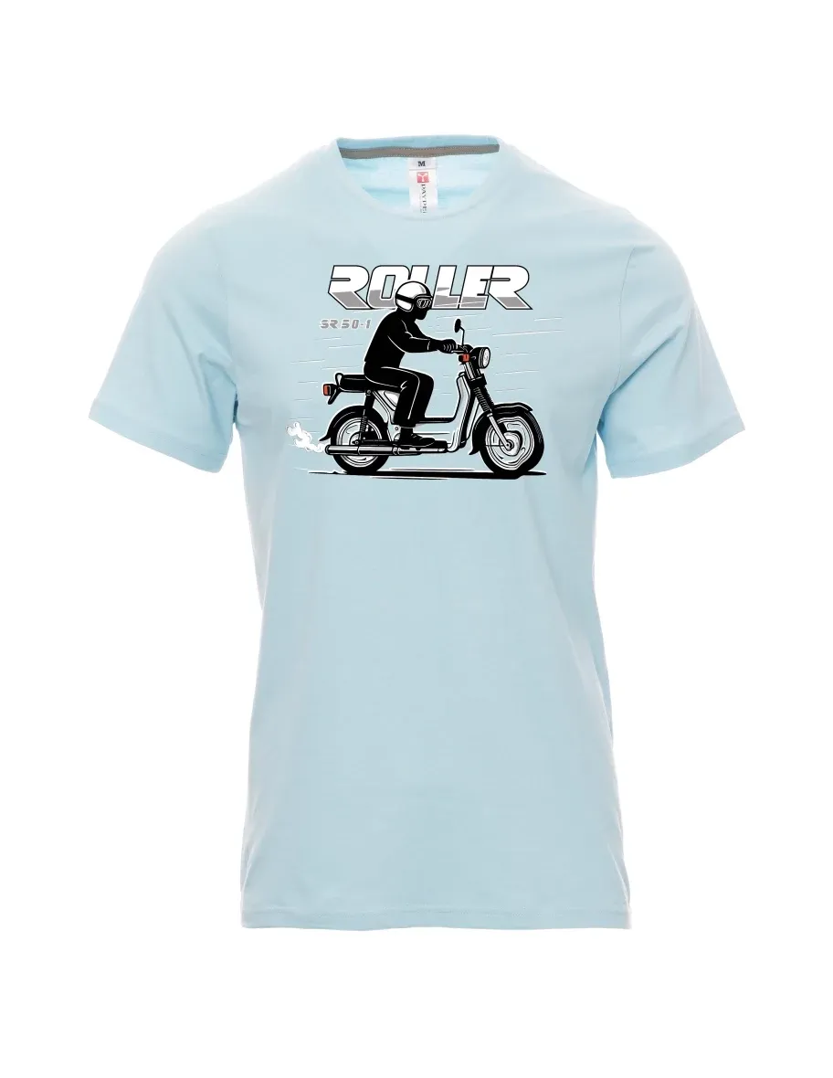 Maglia da uomo blu pallido Scooter SR 50/1 Roller