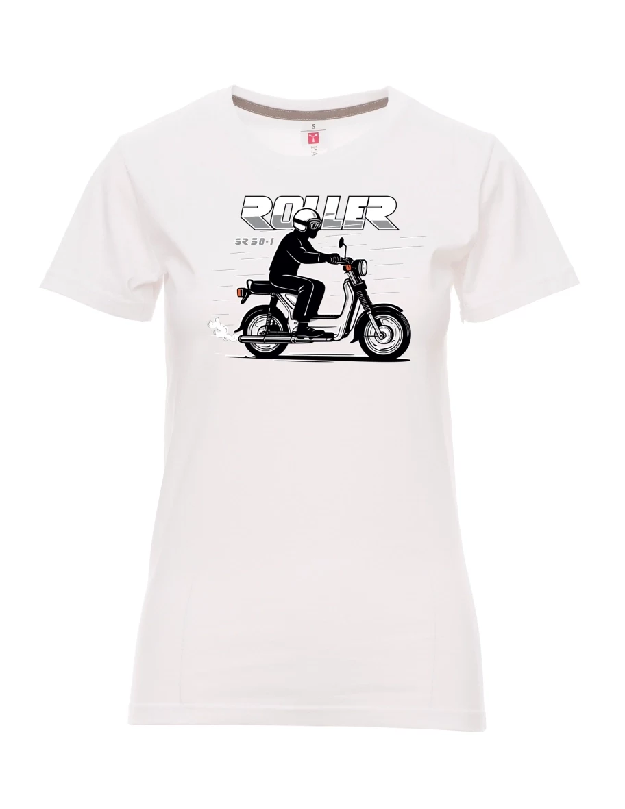 Maglia da donna bianca Scooter SR 50/1 Roller