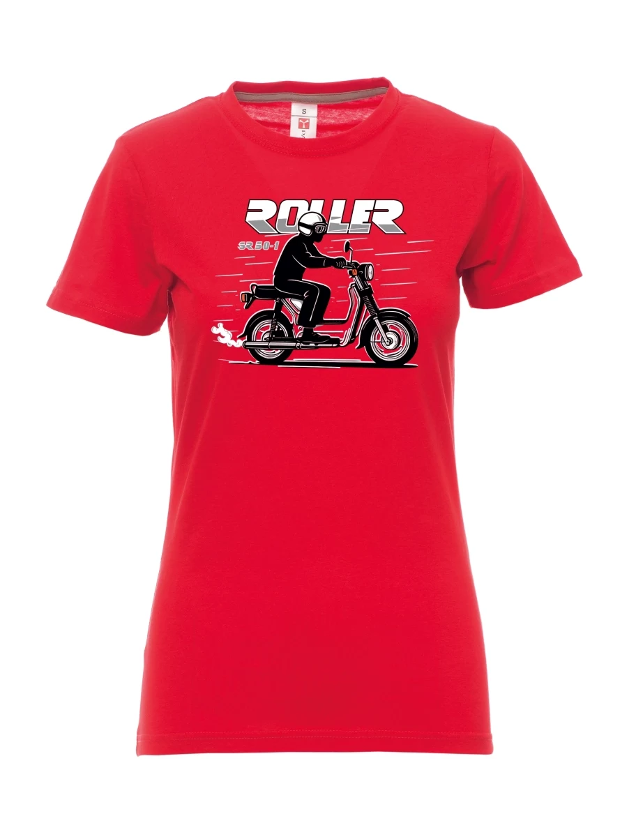 Maglia da donna rossa Scooter SR 50/1 Roller