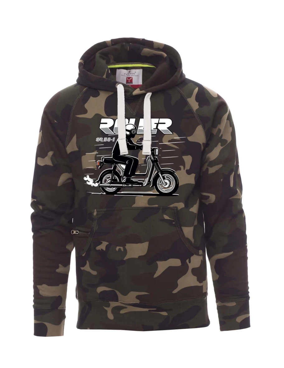 Felpa da uomo camuffare Scooter SR 50/1 Roller