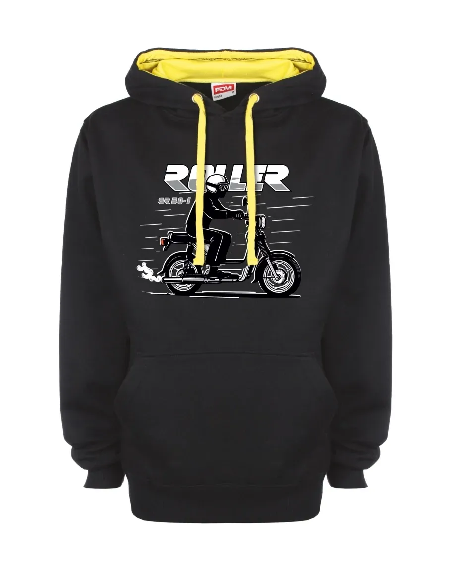 Felpa giallo-nera con Scooter SR 50/1 Roller