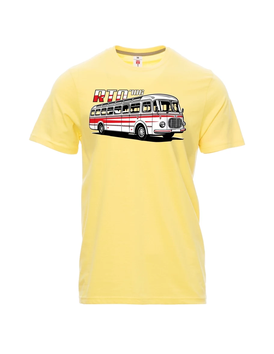 Maglia da uomo giallo chiaro Autobus RTO 706
