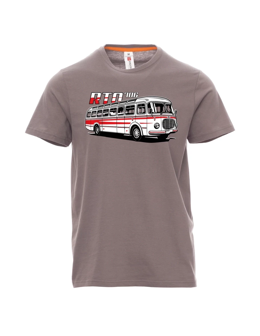 Maglia da uomo grigio acciaio Autobus RTO 706