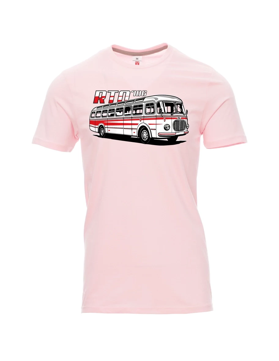 Maglia da uomo rosa chiaro Autobus RTO 706