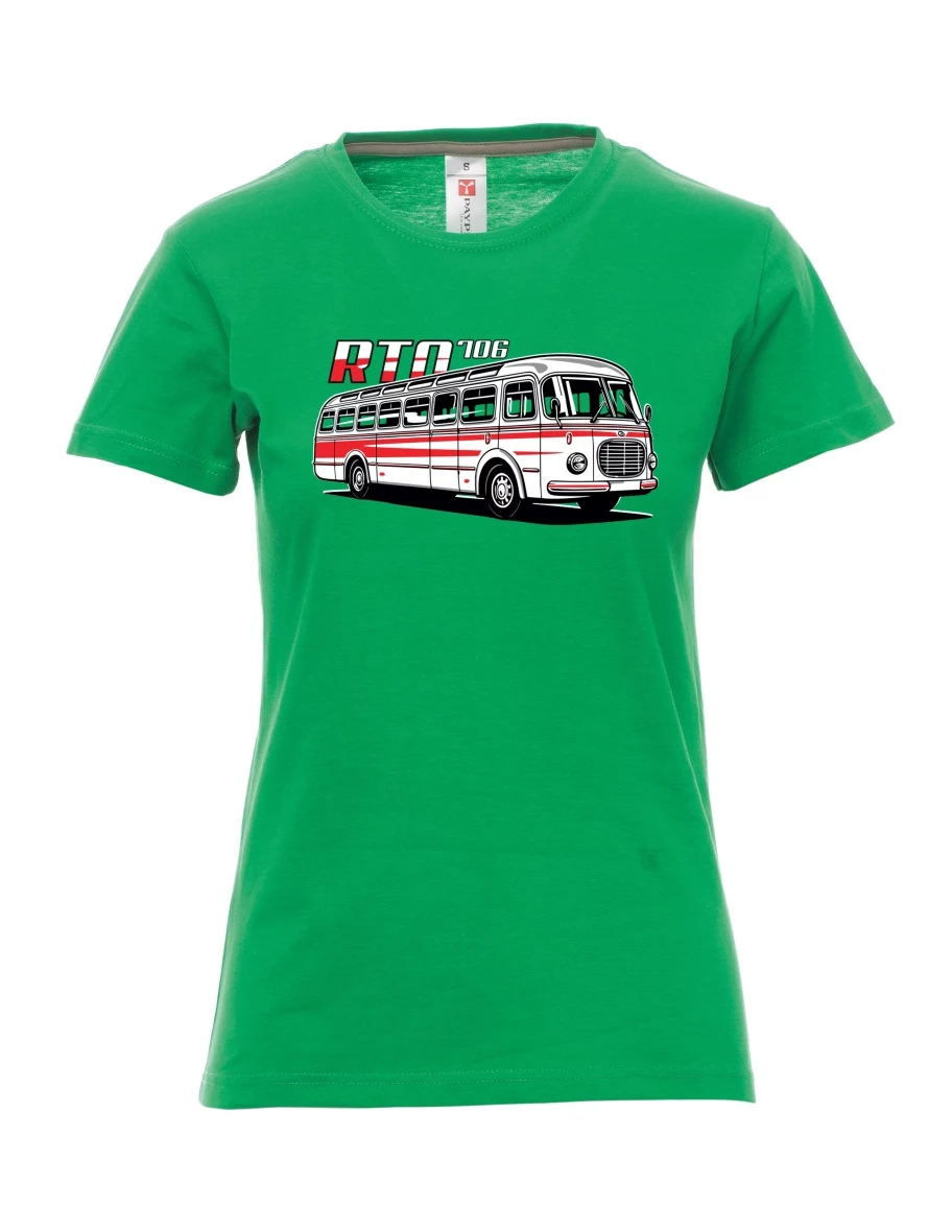 Maglia da donna verde Autobus RTO 706